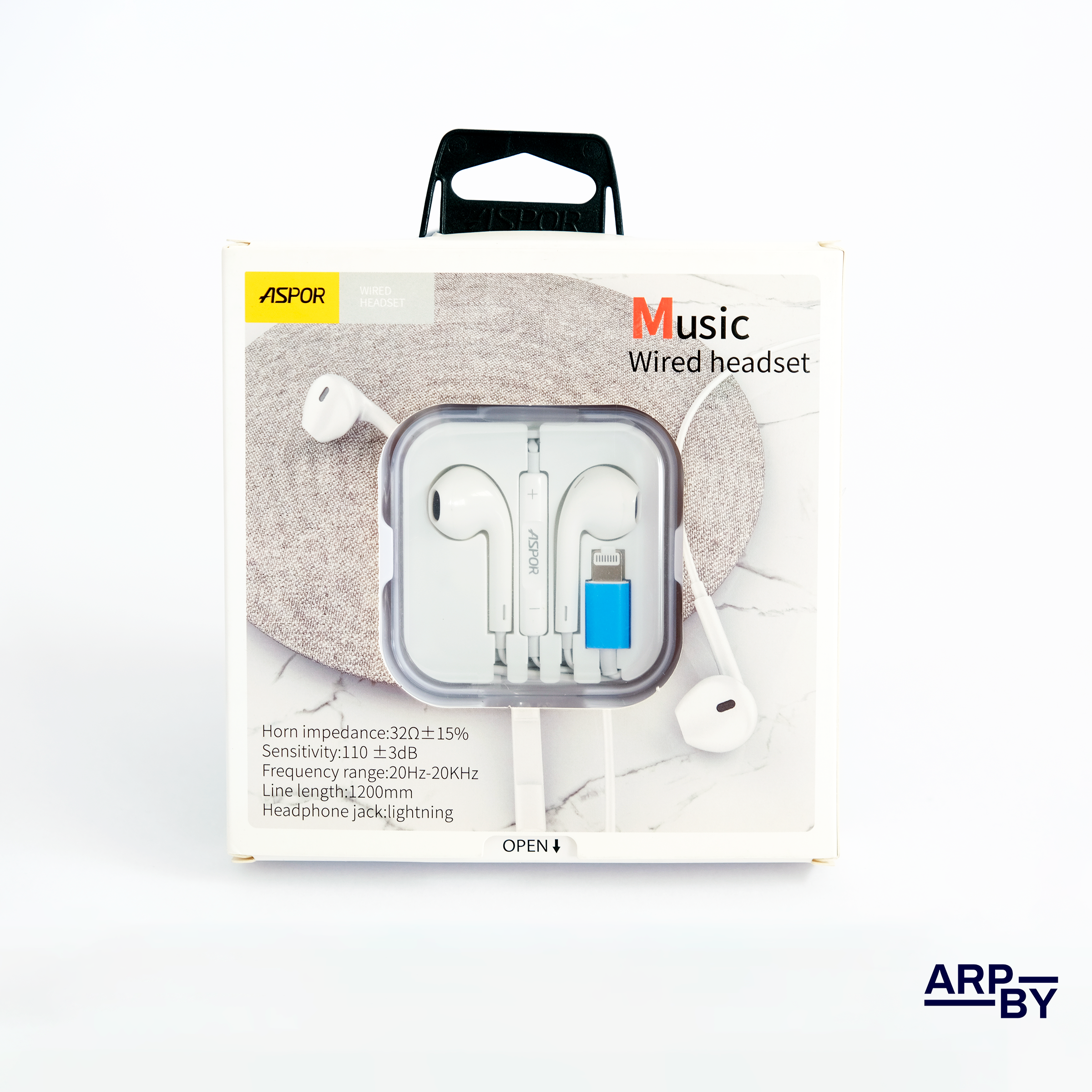 Auricular A213 Branco c/fio Lightning (Iphone) Auricular A213 Branco c/fio Lightning (Iphone)